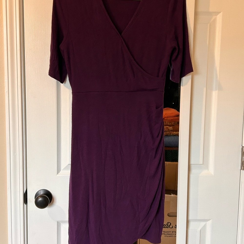 41 Hawthorn Deep Purple Midi Dress
